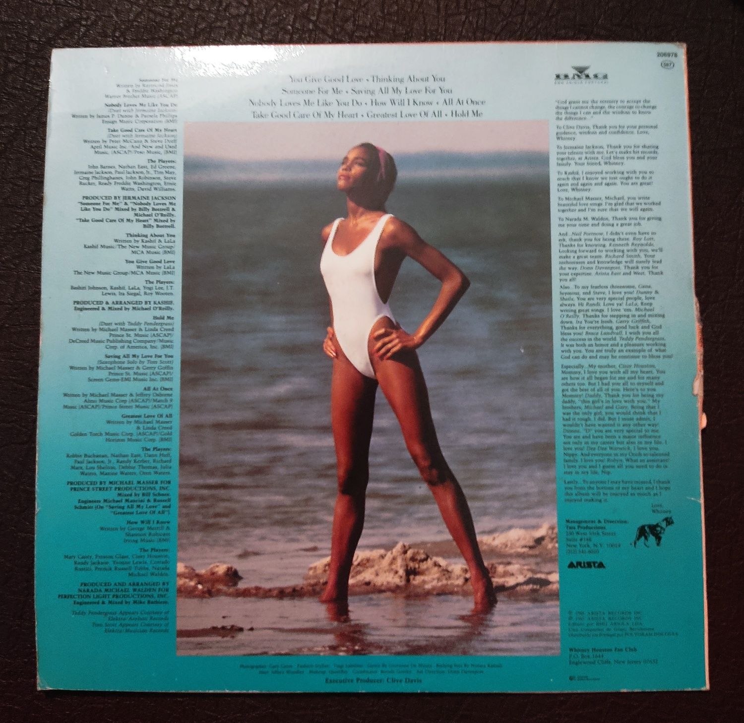 Disco de Vinil Whitney Houston de 1985