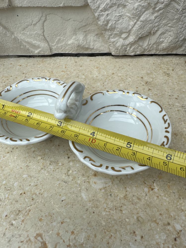 Pojemnik na pieprz i sól stara porcelana Walbrzych