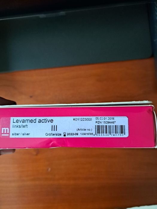 Pé elástico com almofadas MEDi, Pé lado direito, Levamed active Medi