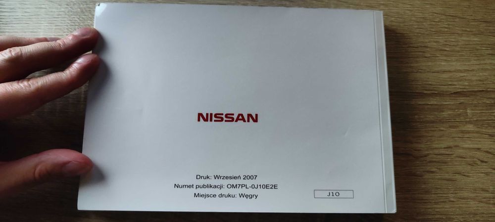 Instrukcja obsługi Nissan QASHQAI J10 - jak nowa