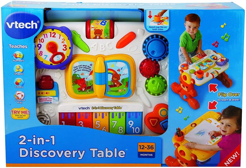 Игровой столик-парта на английском Vtech 2-in-1 Discovery Table из США