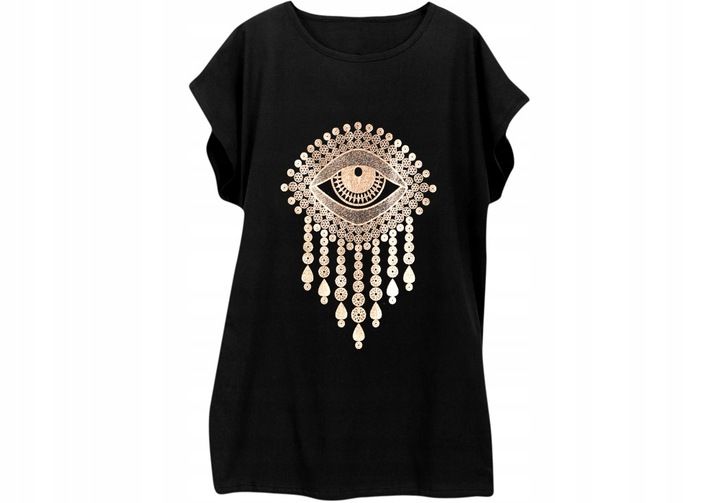 Kobieca Dłuższa Bluzka Z Bawełny Plus Size 3xl 46