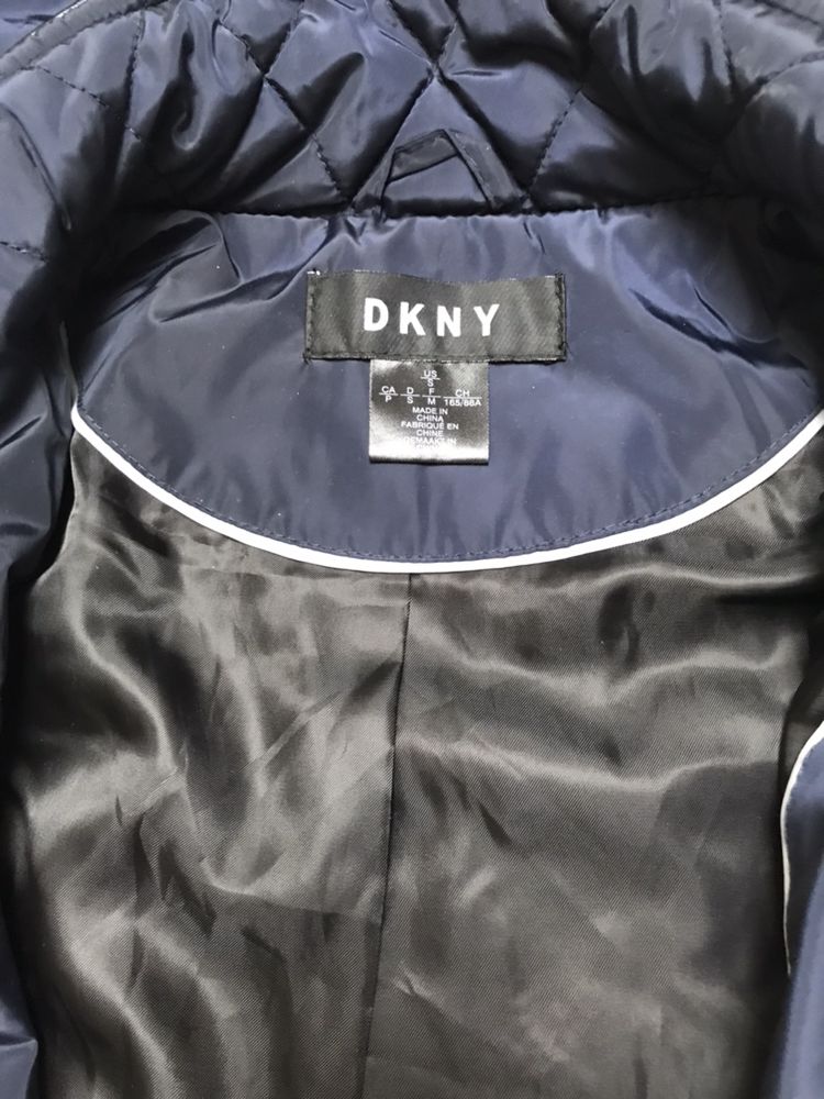 Nowa kurtka pikowana DKNY, S/M, granatowa