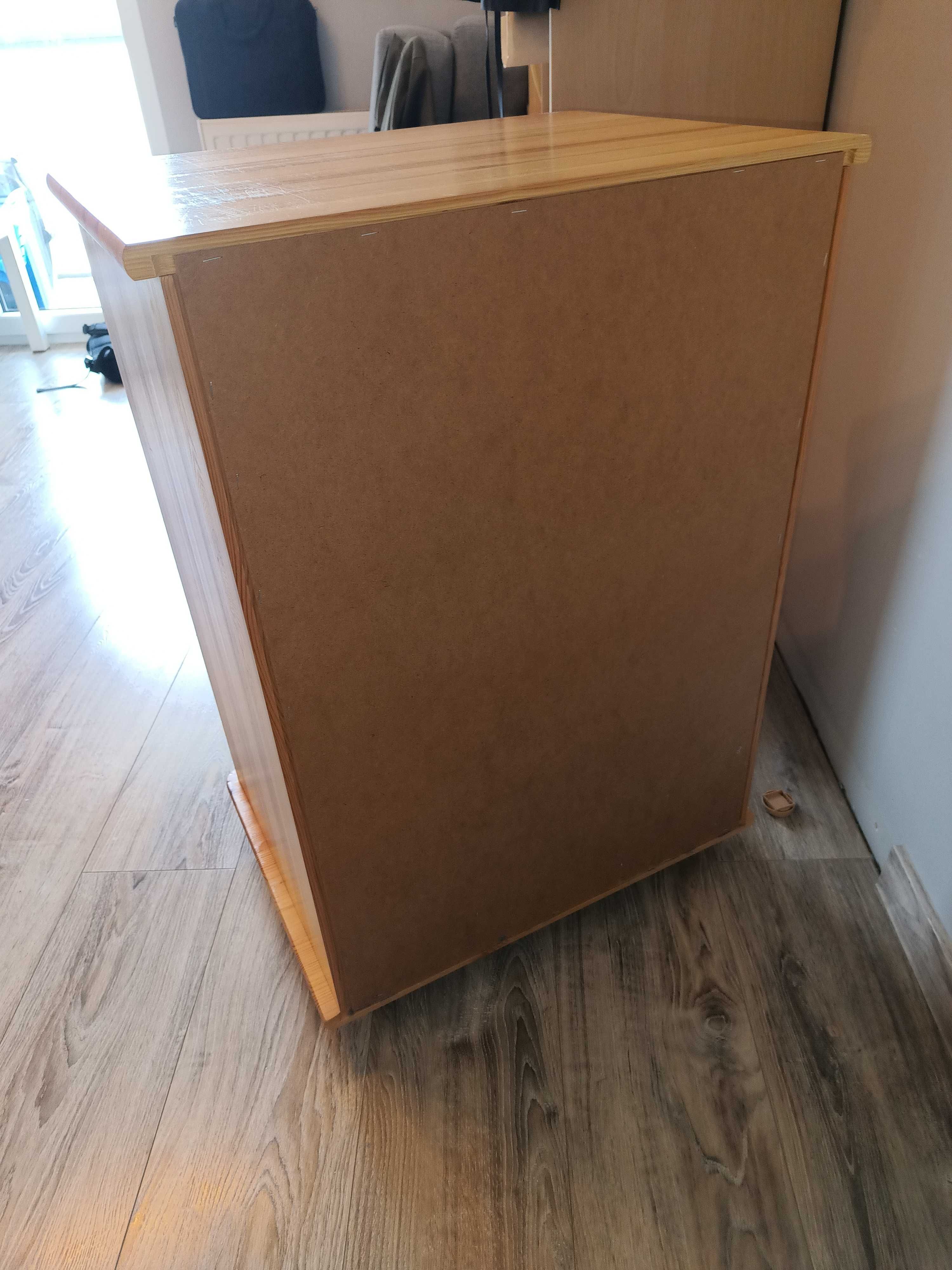 KOMODA SOSNOWA bardzo solidna, pojemna, wymiary 85x60x46  (4 szuflady)