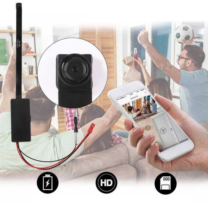Mini kamera szpiegowska IP HD Wifi ukryta detekcja