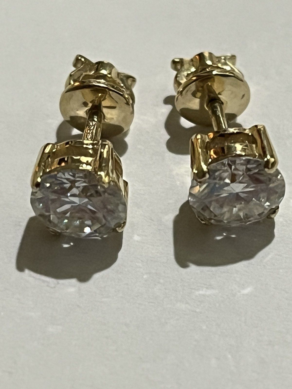 Tiffany&Co, 2.17 ct серьги золотые с бриллиантами