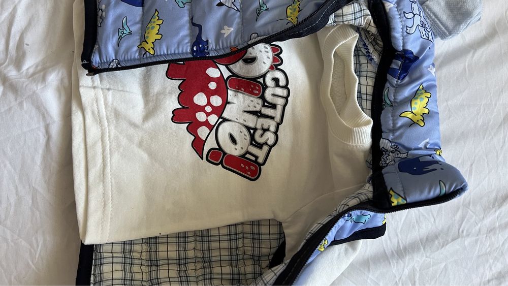 Paka chłopiec 74-80cm NOWE ubranka. Kamizelka