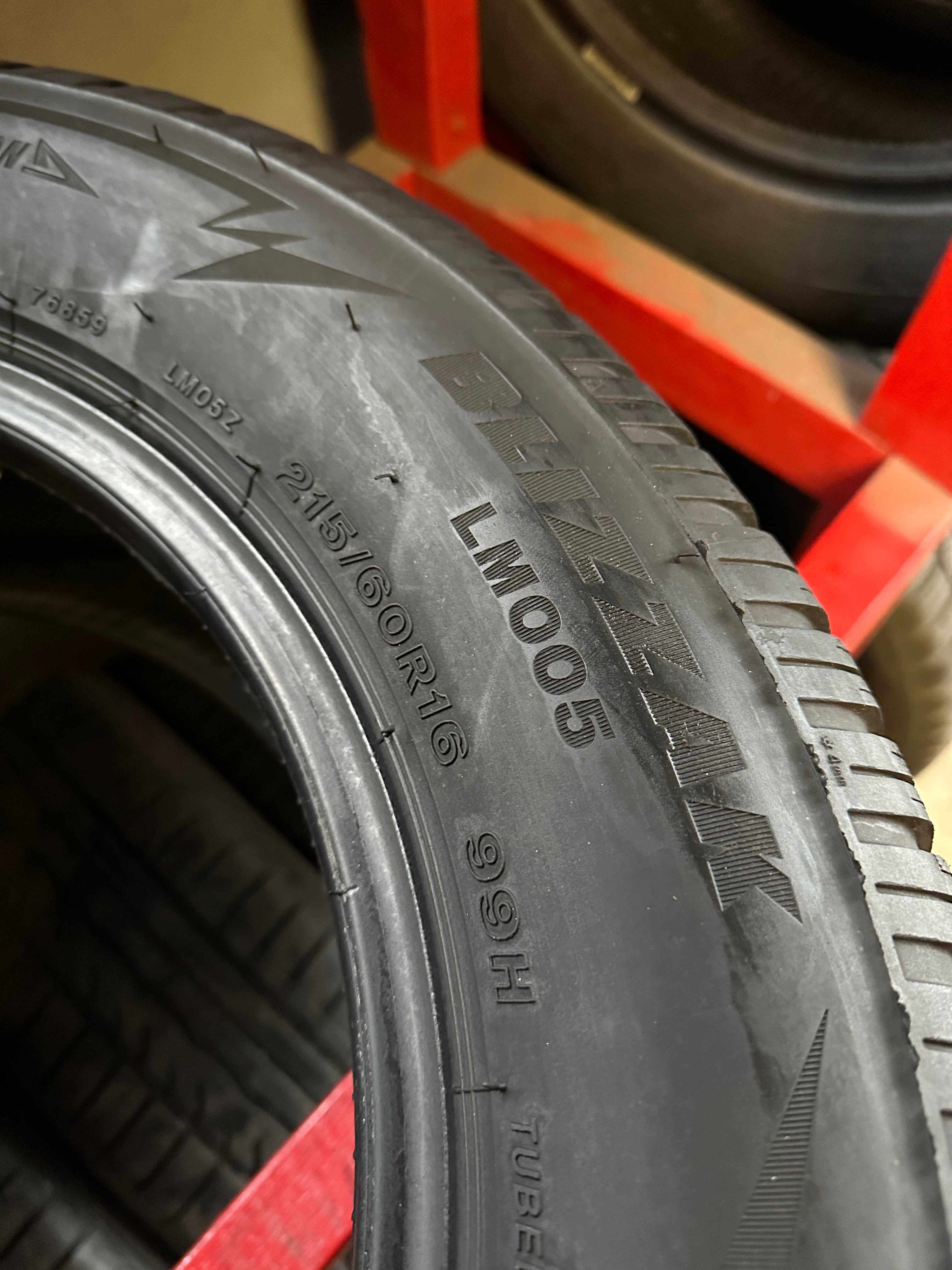 Opony 215/60/16 Bridgestone Blizzak LM005 zimowe zima 2szt 2x