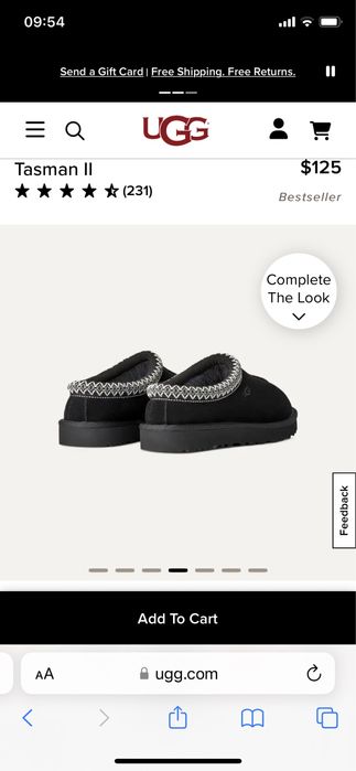 Ugg tassman slippers оригінал 40-41