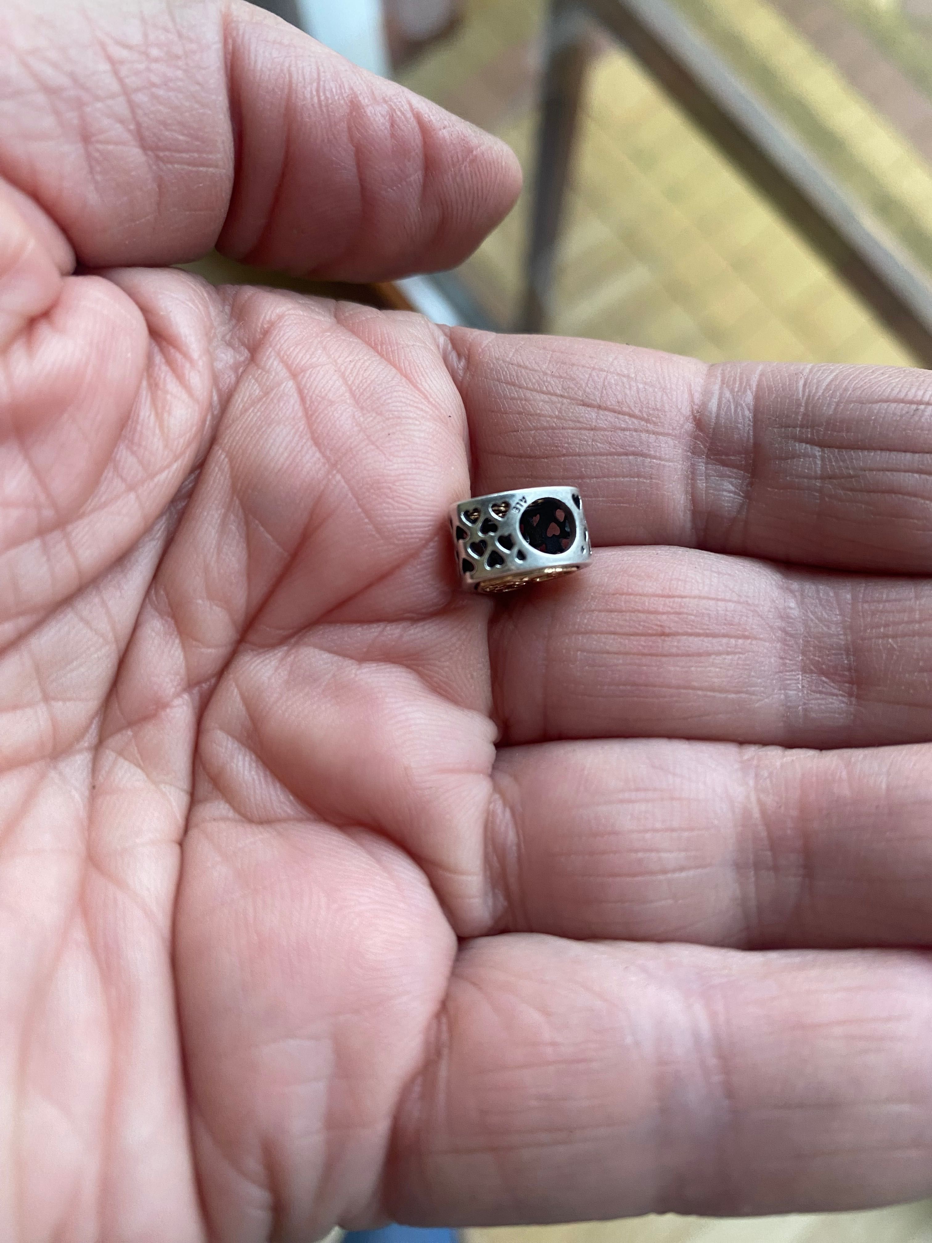 Charms ażurowe serce do bransoletki Pandora