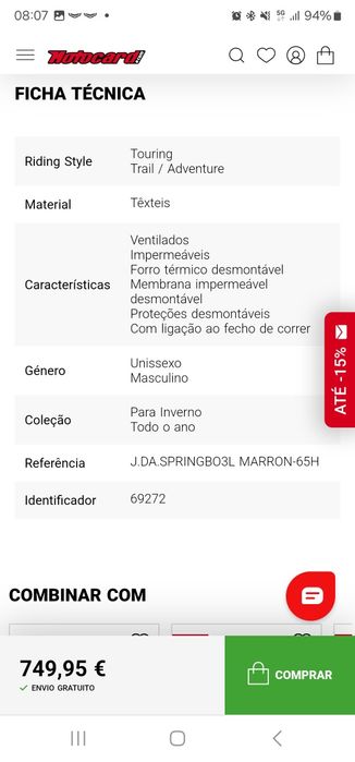 Casaco marca  Dainsese