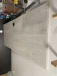Blat do biurka 150x60 x18mm, dąb biały/jasnoszary – dobry stan