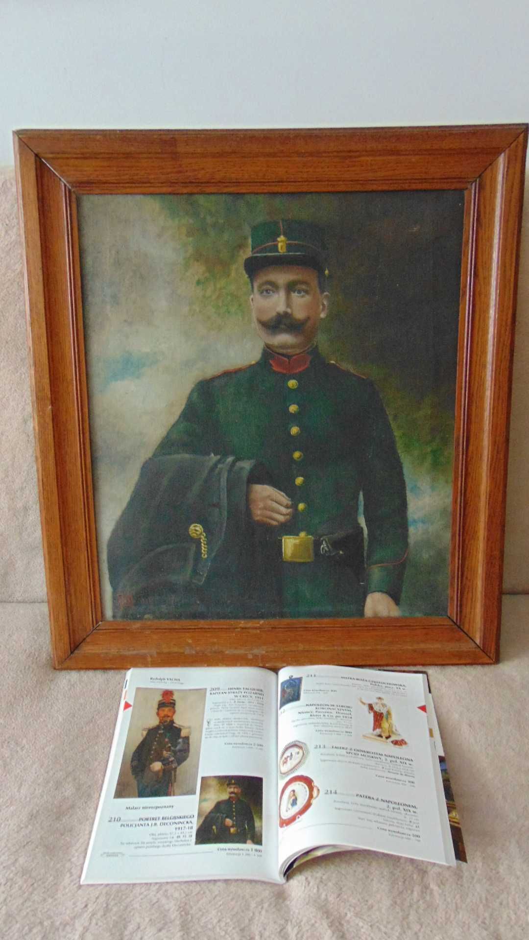 Obraz olej na płótnie "Portret belgijskiego policjanta" - DA OSTOYA