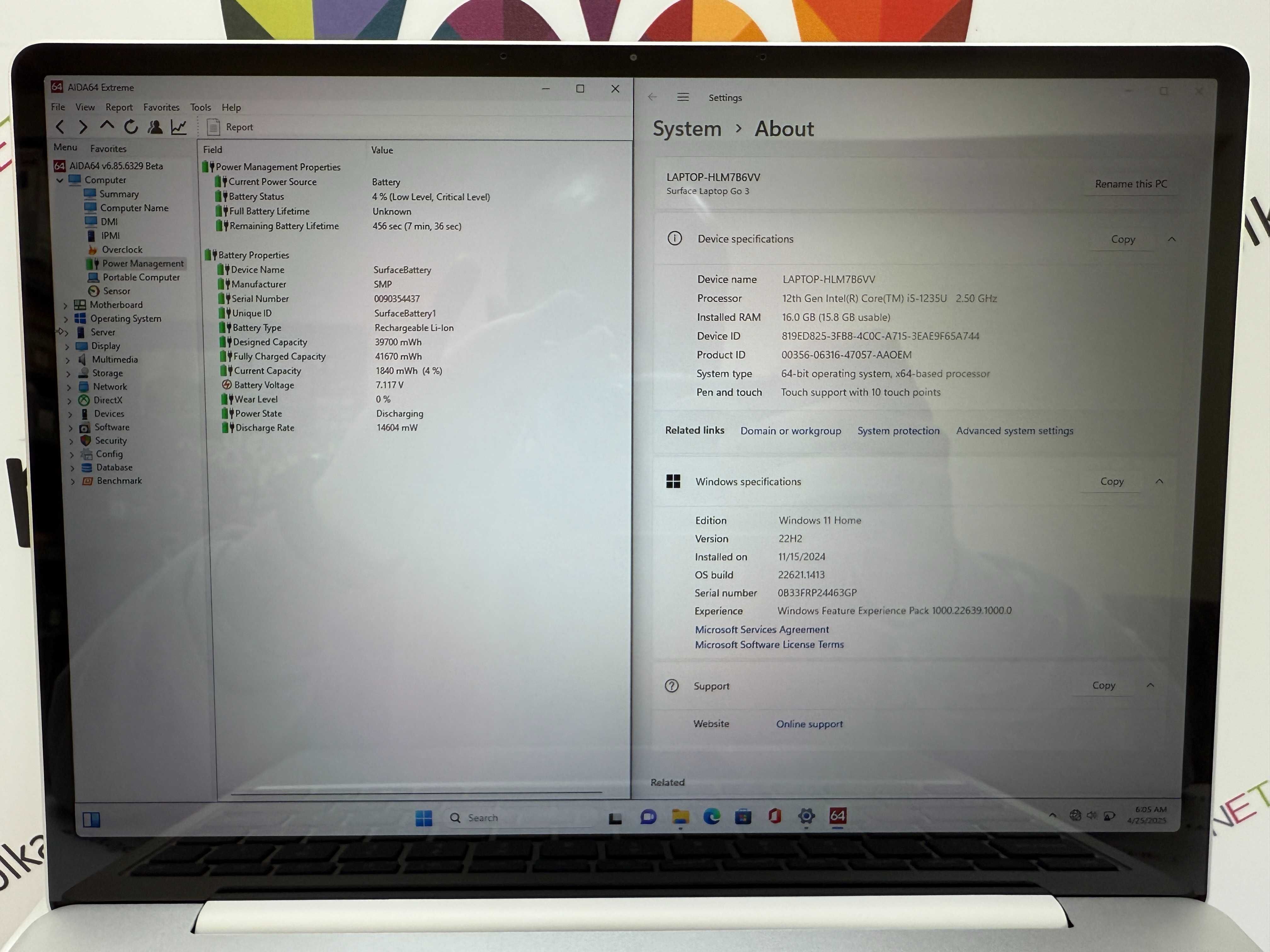 Ноутбук Microsoft Surface Laptop Go 3 12,4" FullHD/i5-1235u/16 RAM/256