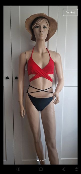 Góra bikini crop top M missguided 
Rozmiar A małe B
