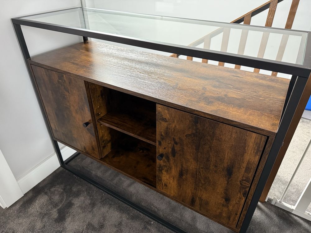 Komoda, konsola Loft rustykalny brąz