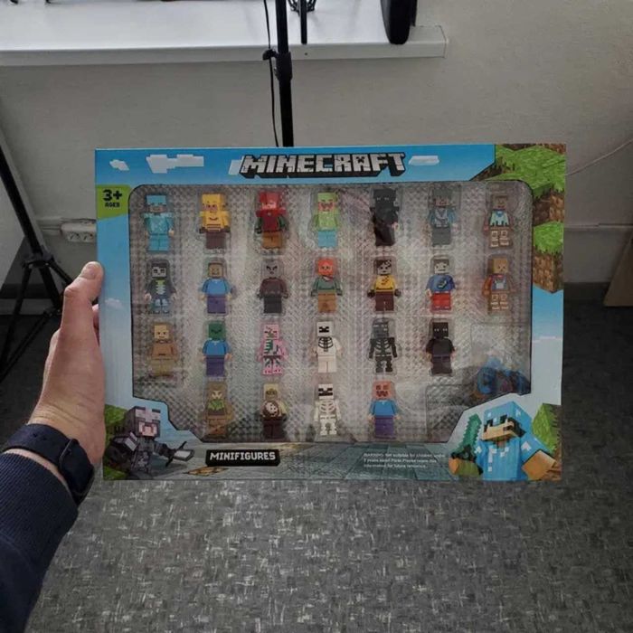 СУПЕР НАБІР фігурок майнкрафт 24 шт для справжній фанатів