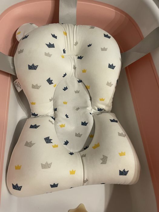 Składana wanienka dla dziecka noworodka plastikowa z wkładem dziewczyn