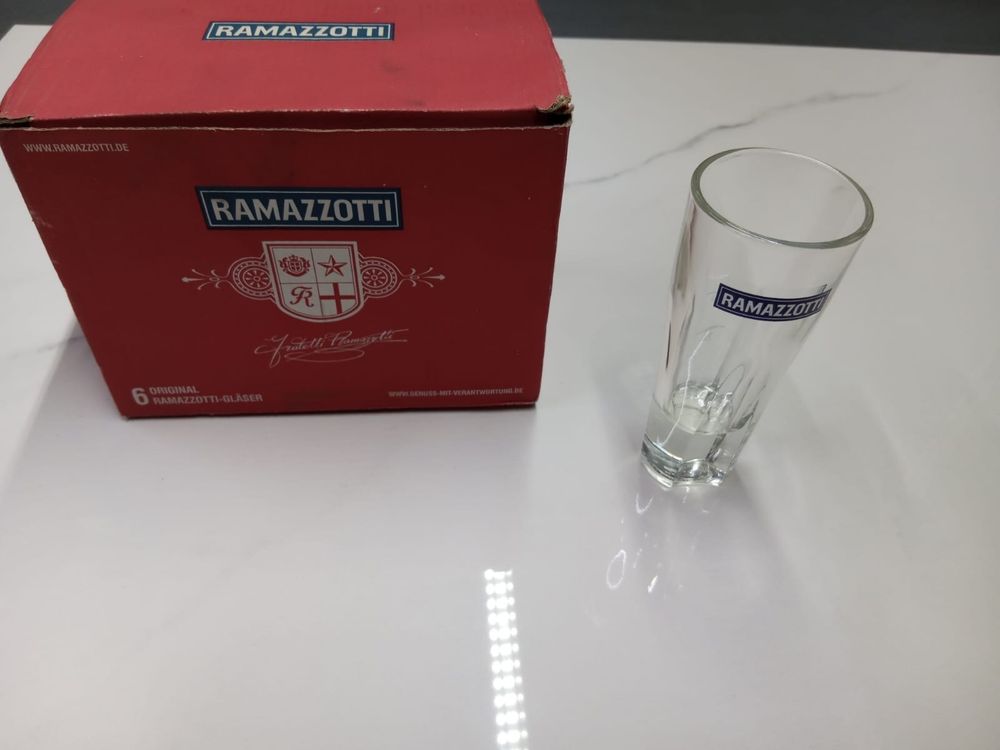 Zestaw 6 sześciu szklanek Ramazzotti