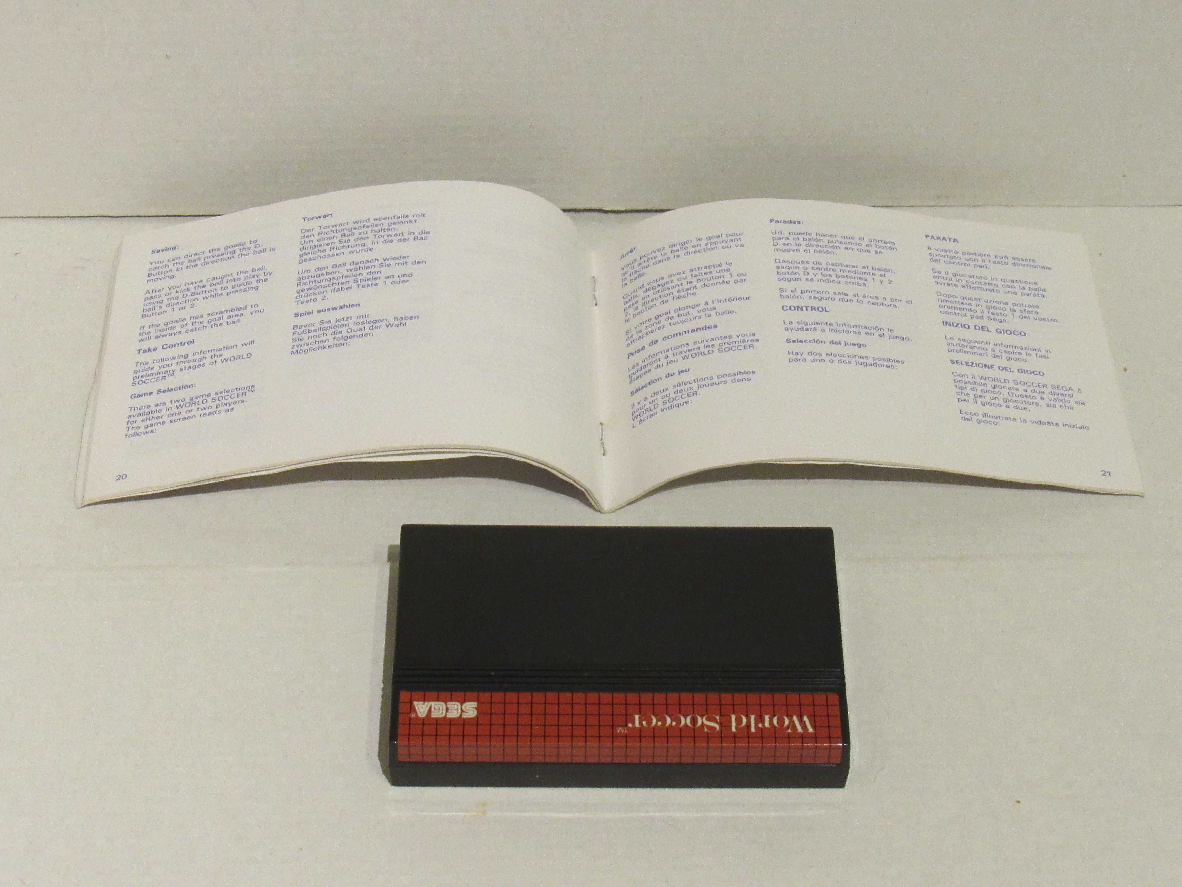 Jogo Sega Master System World Soccer completo