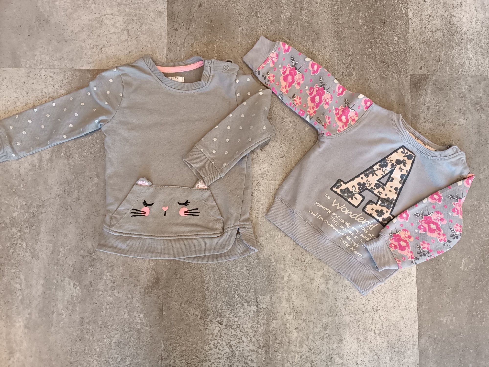 Bluzy dla dziewczynki w rozmiarze 80 i 92