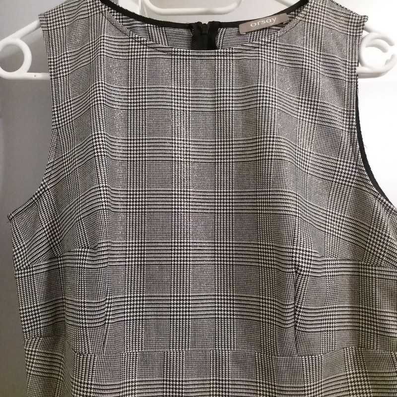 Sukienka Orsay ołówkowa na lato w kratkę casual S lub XS