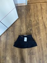 Czarna spódniczka z paskiem Bershka XS Viral Coquette Hit Nowa