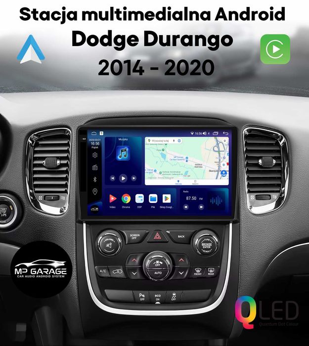 Radio Dodge Durango 2014_2020 Nawigacja CarPlay/AndroidAuto 4G LTE FV