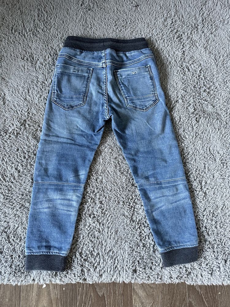 Spodnie jeans chłopięce jogery rozmiar 122