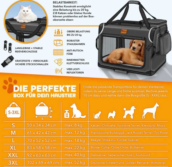 Transporter torba dla psa kota szara roz.XL 83x58x58cm mata do lizania