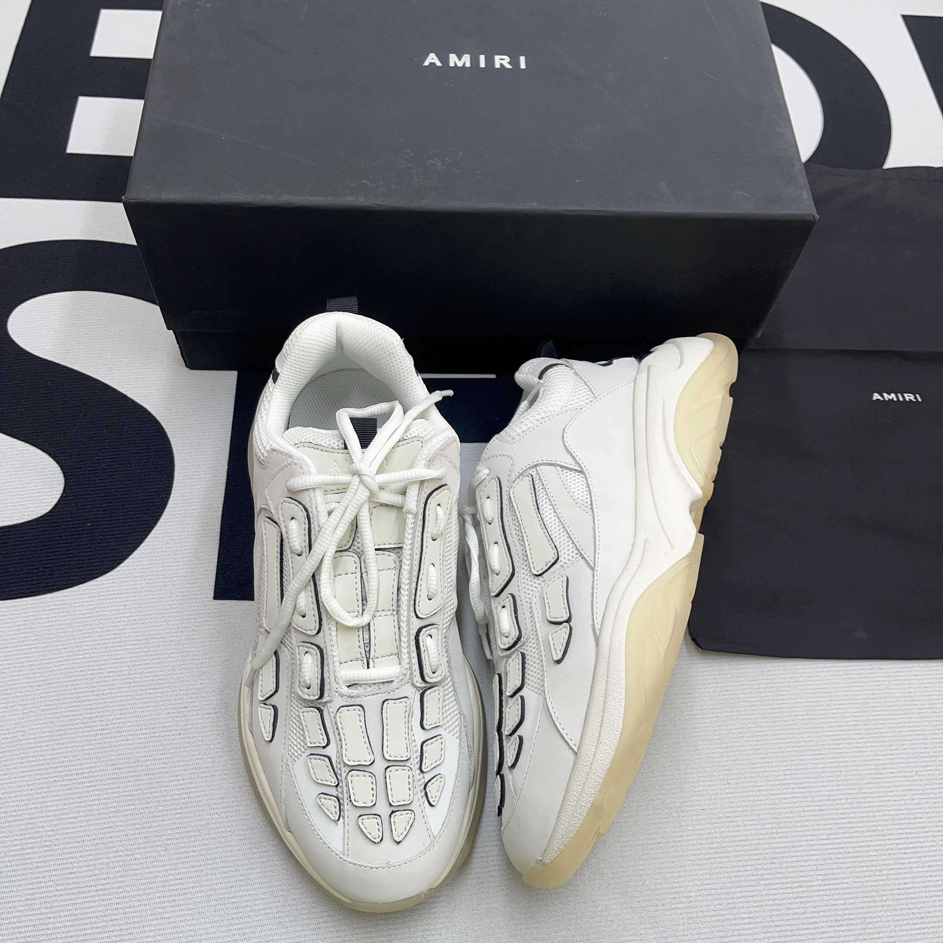 Buty Amiri Bone Runner White Black (40-45)