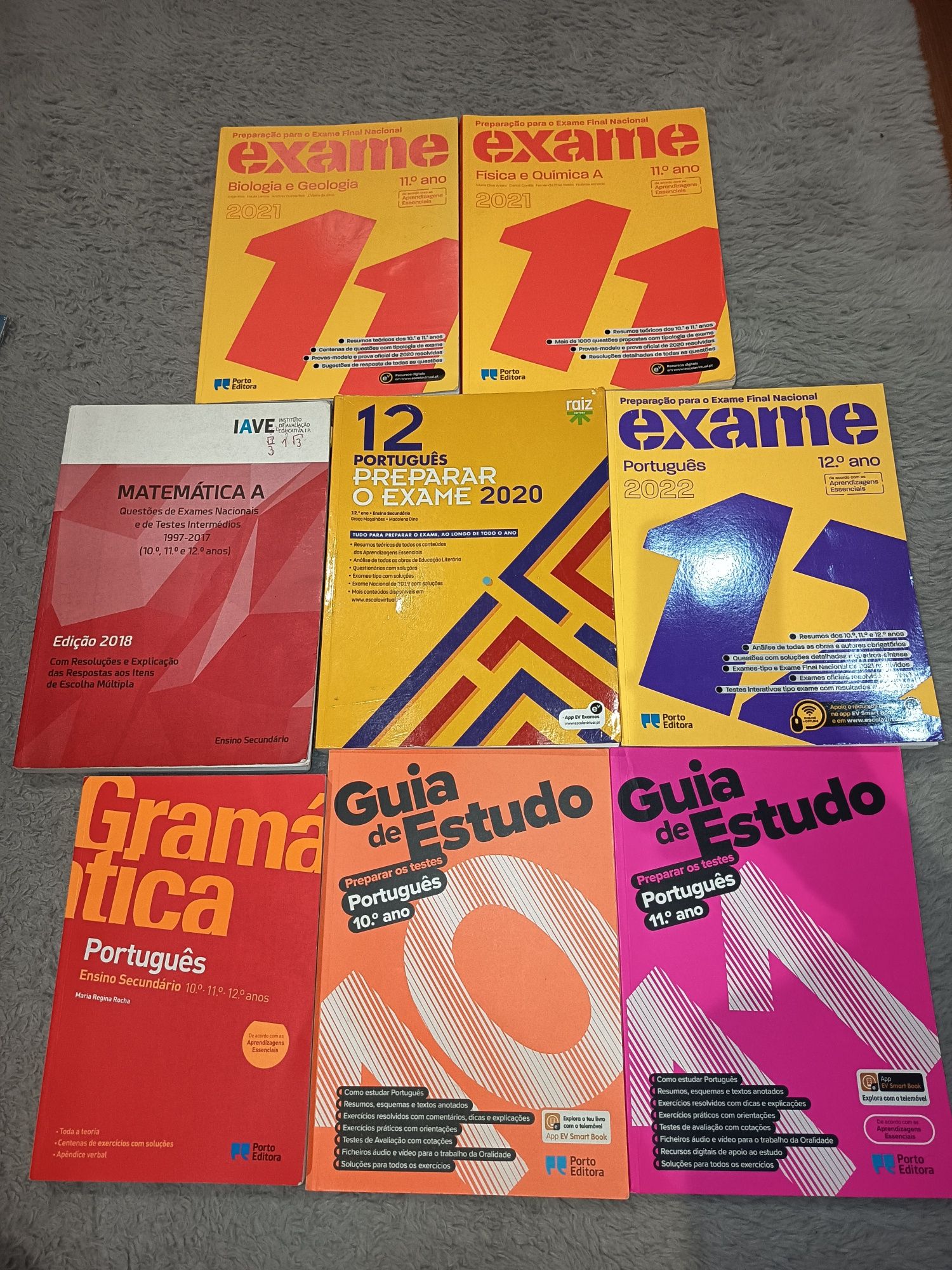 Livros preparação exames secundário