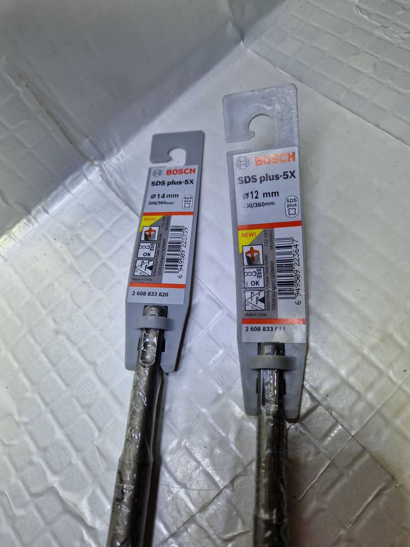 Dwa Wiertła do młotów SDS-plus-5X Bosch - 12 i 14