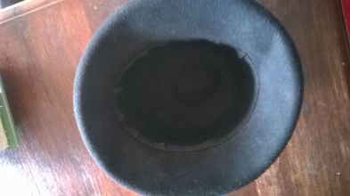 Nowy elegancki czarny filcowy kapelusz z Londynu obwód głowy do 57 cm