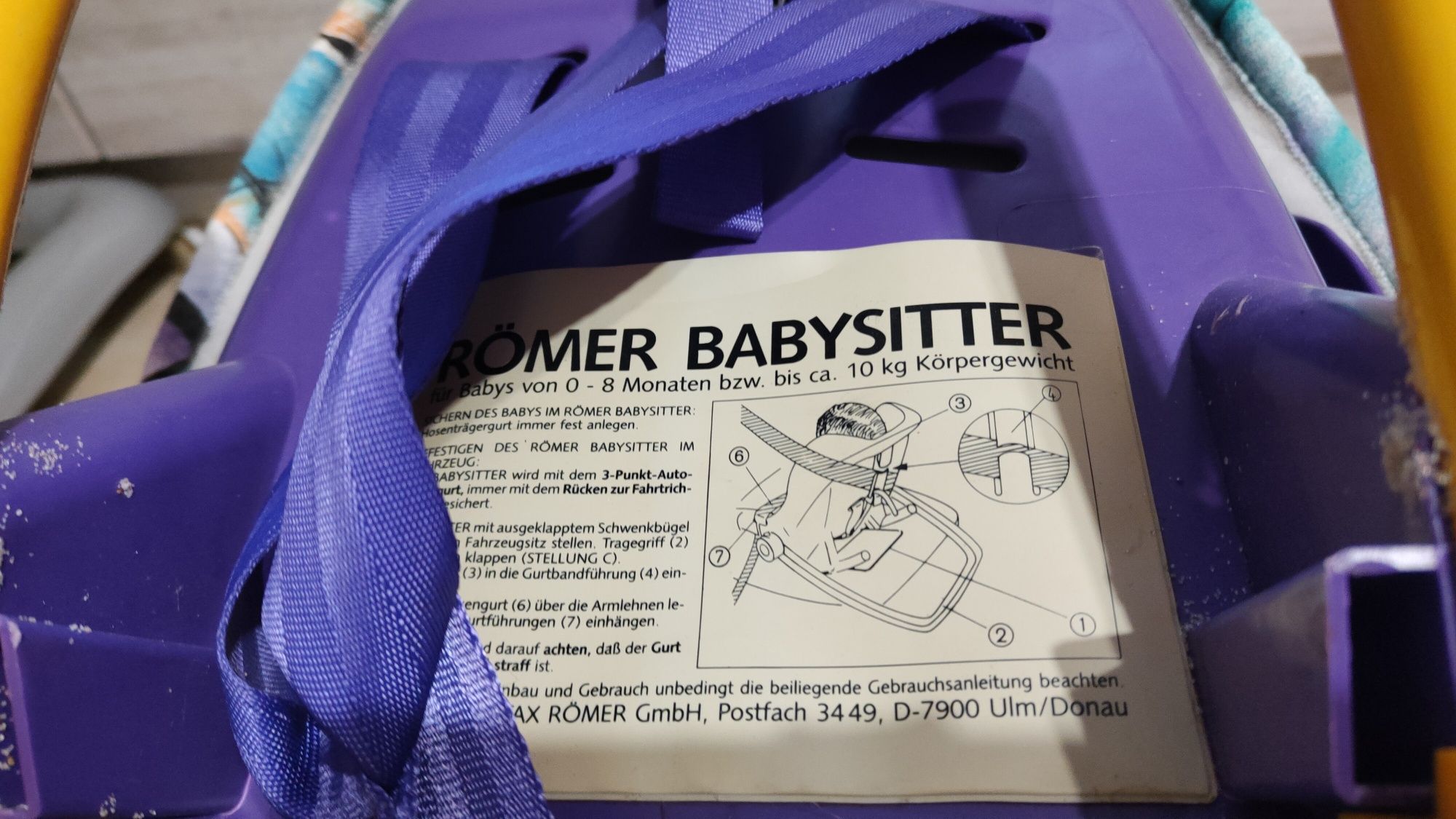 Nosidełko/Fotelik/Bujak 3w1 Römer Bebysitter do 10kg