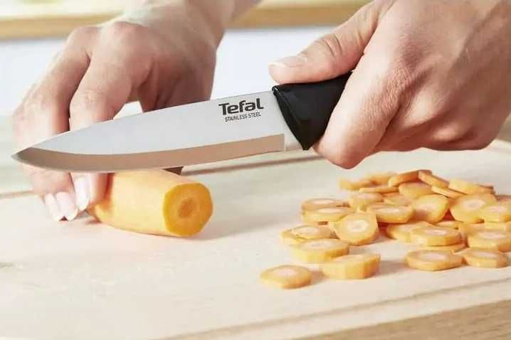 Новый комплект: нож TEFAL Comfort с чехлом 12 см+ стильный венчик ANZO