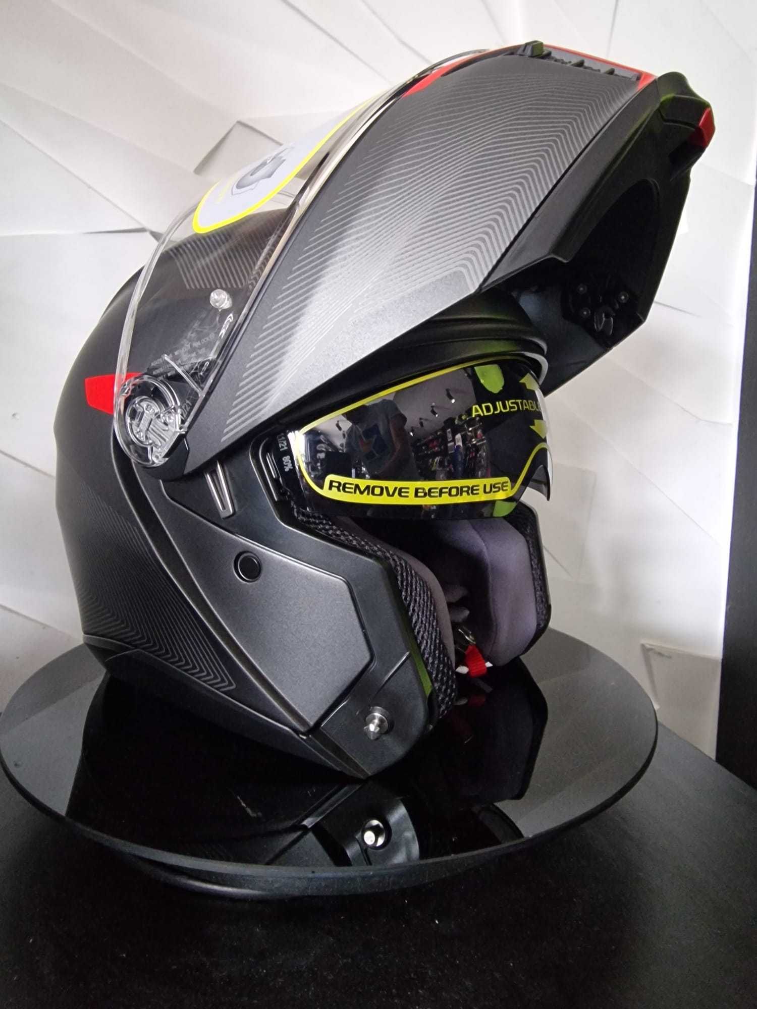 Kask motocyklowy szczękowy AGV TOURMODULAR Frequency Matt GRATISY!