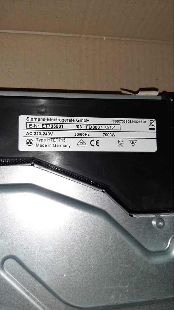 Płyta grzewcza siemens