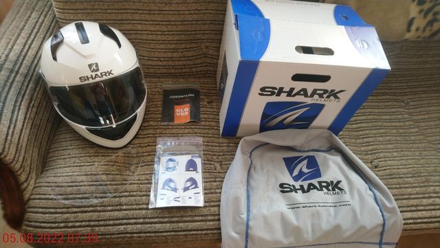 Shark Ridill Blank - kask motocyklowy SUPER STAN