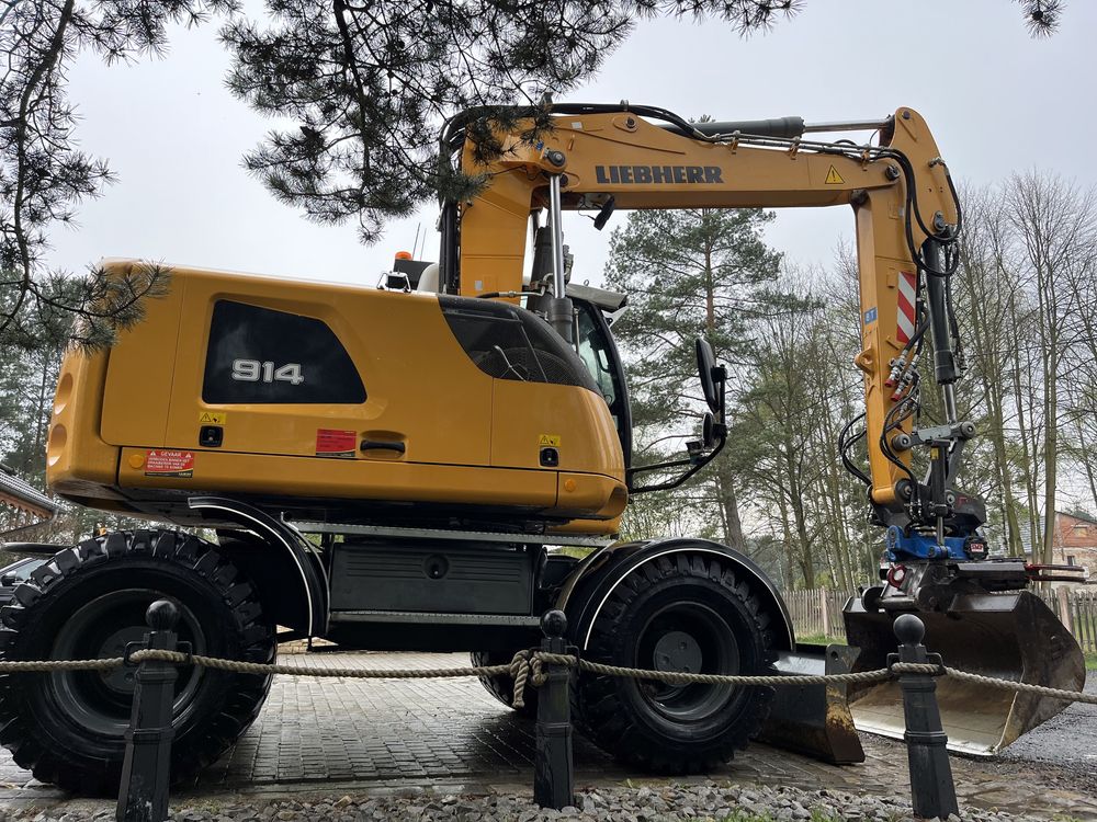 liebherr 914 koparka kołowa rototilt+szczypce z holandii 2018 rok