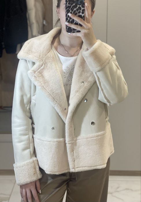 Весільна шубка, шубка-косуха на вихід, нарядний кожушок