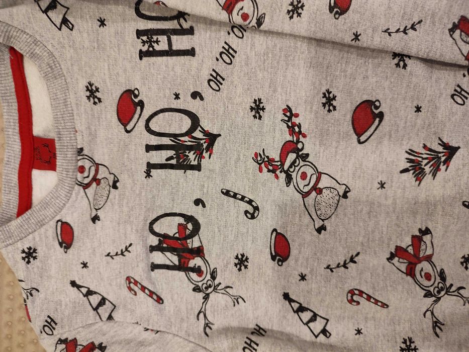 Zestaw koszulki bluza świąteczna czerwona h&m primark kik 110