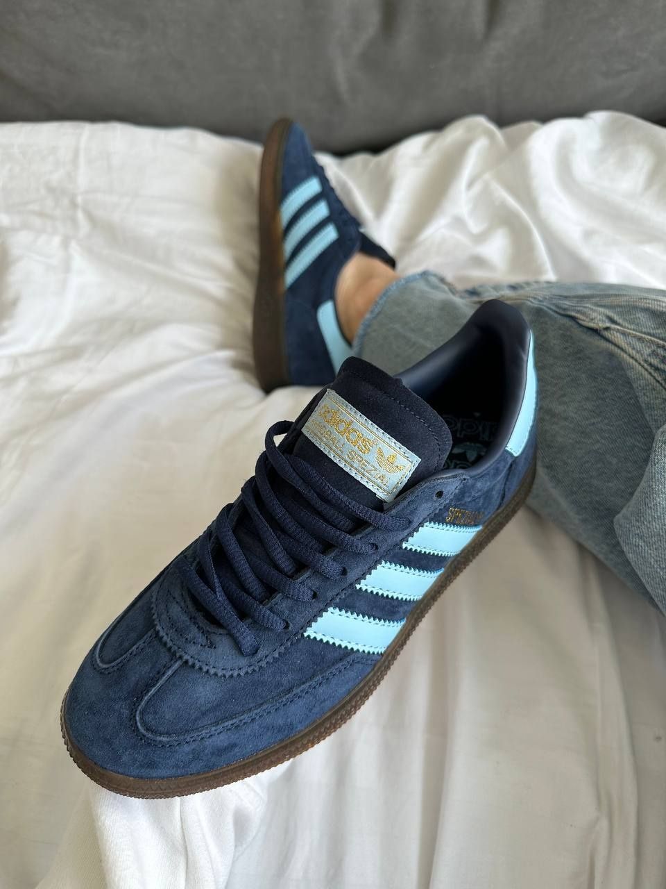 р36-41 Кросівки Adidas Spezial handball dark blue