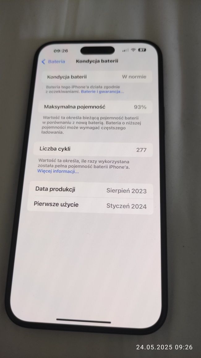 iPhone 15 plus jak nowy
