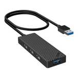 Hub Usb 3.0 Invzi Mh04 4X Porty Szybki Transfer 5Gbps Czarny