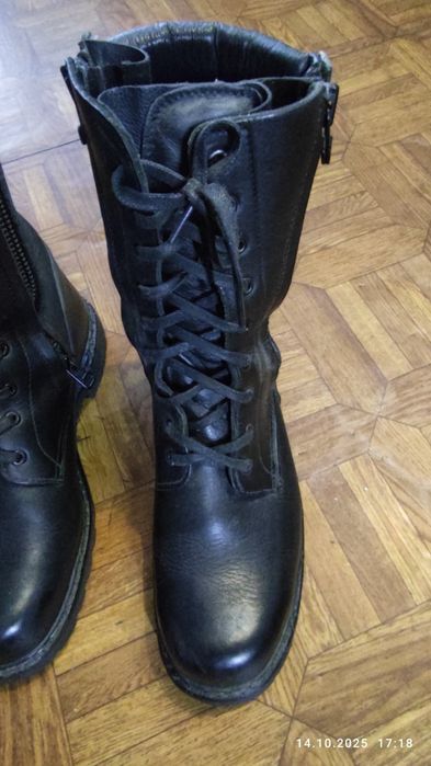 Чоловічі  Сапоги кожані розмір 43-44
