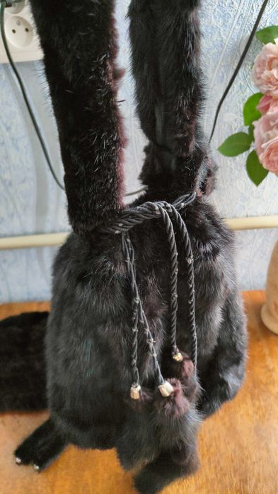 Норковый комплект Шапочка и Сумочка