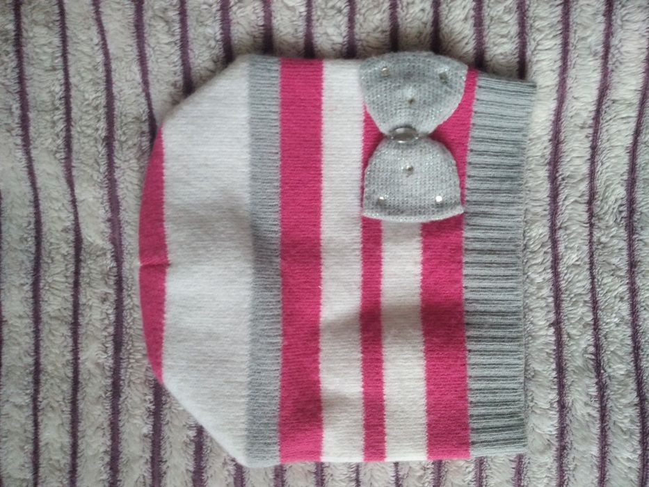 Шапка з хомутом, навушники для дівчинки