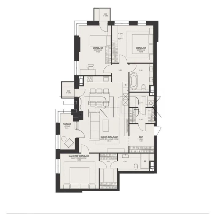 Пентхаус у ЖК Trinity 132кв вул Василя Тютюнника 39/2 Печерський