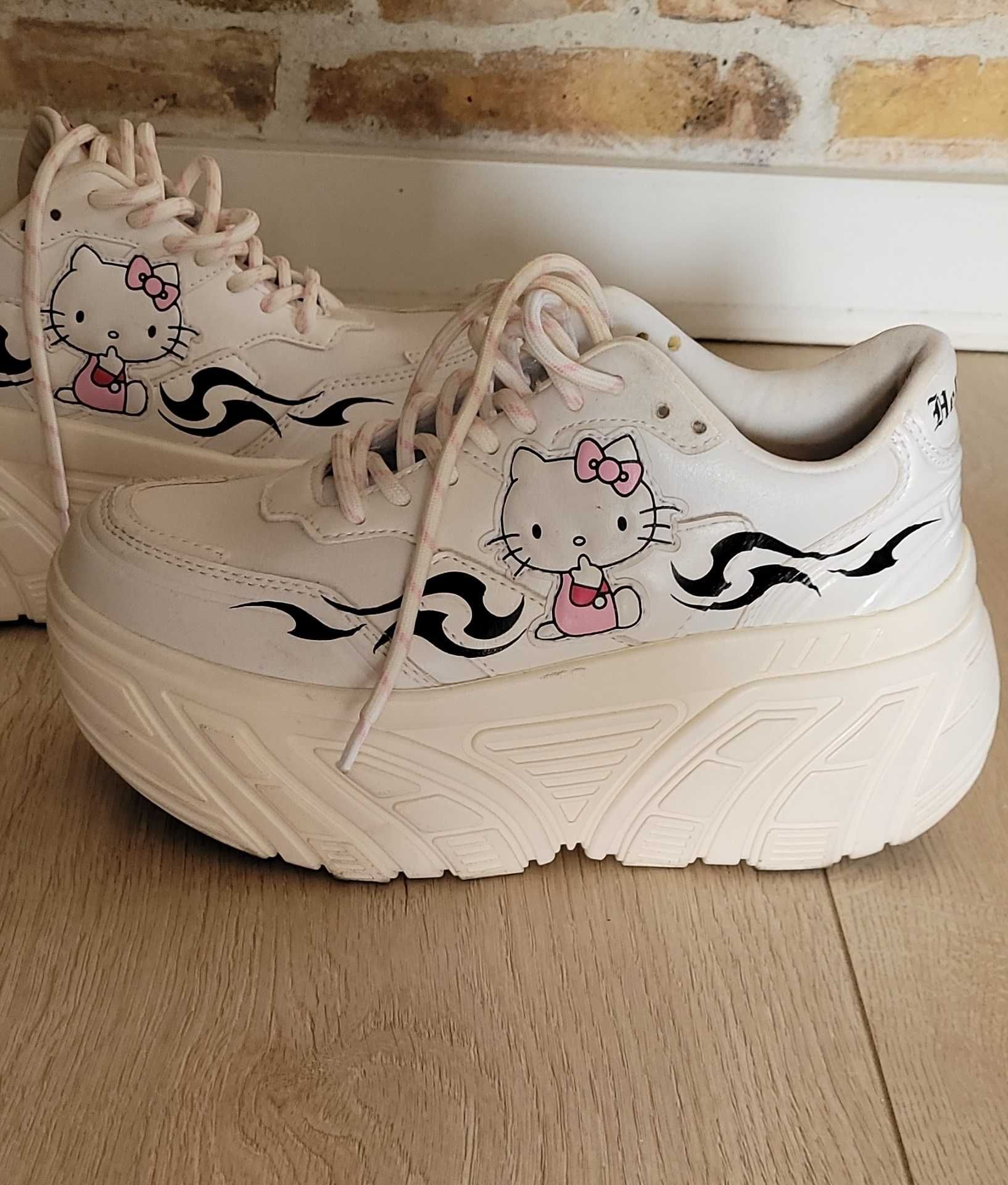 Buty Bershka białe rozmiar 37 Hello Kitty